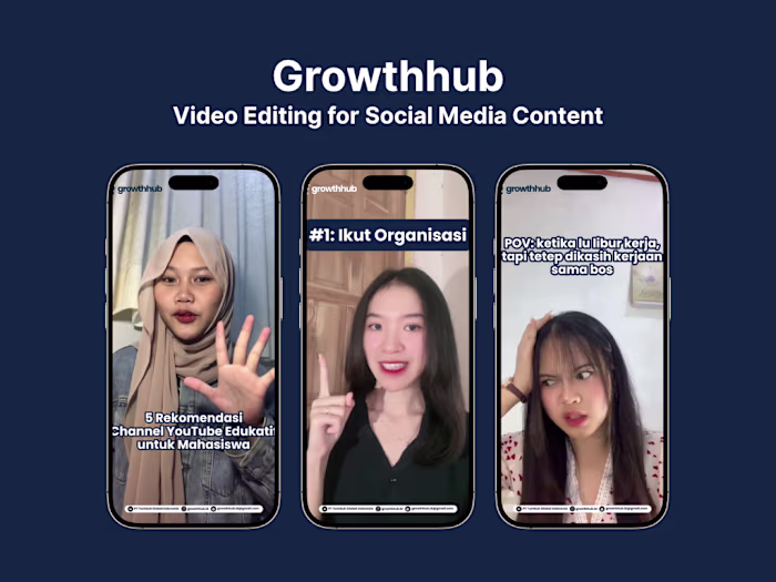 📱 Social Media Content Editing for Growthhub