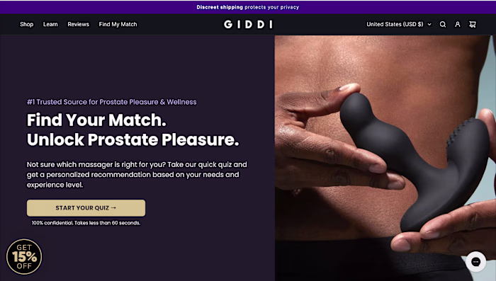 Quiz Page Development for Mygiddy on Replo
