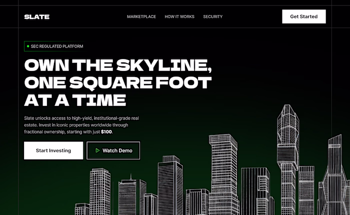 A few screens from slate,