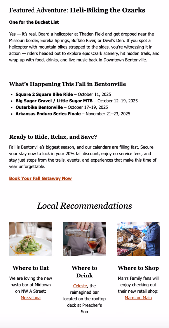 Monthly Newsletter Operations for Luxury Vacation Rental Com...