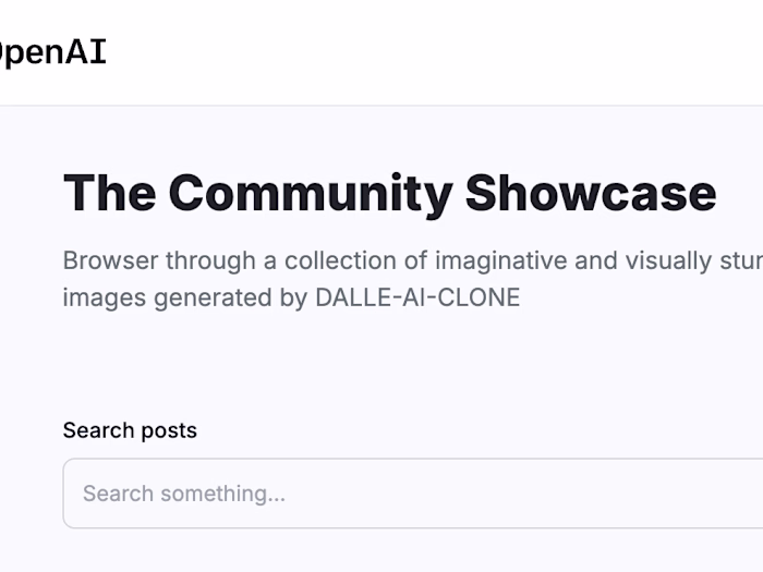 DALL-E Website Clone