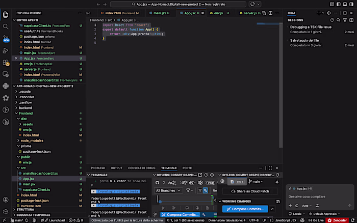 "Full-stack web application development for