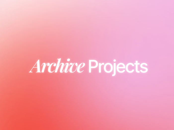 Archive Projects 