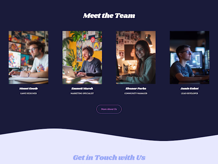 Gaming Company | Squarespace Web Design