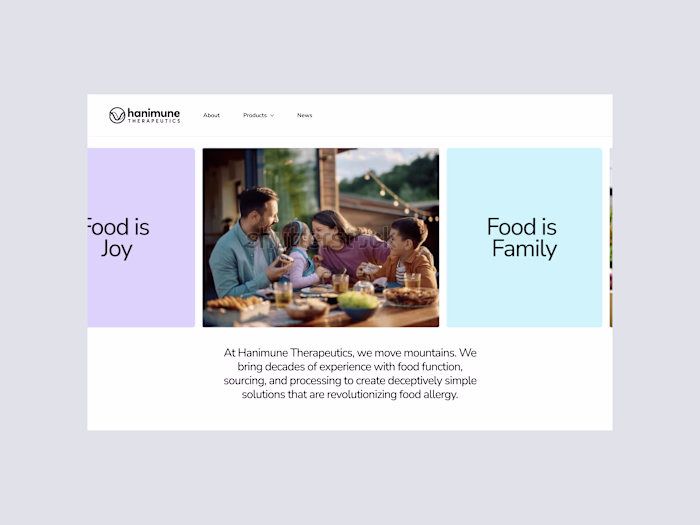 Hanimune Therapeutics Website Development