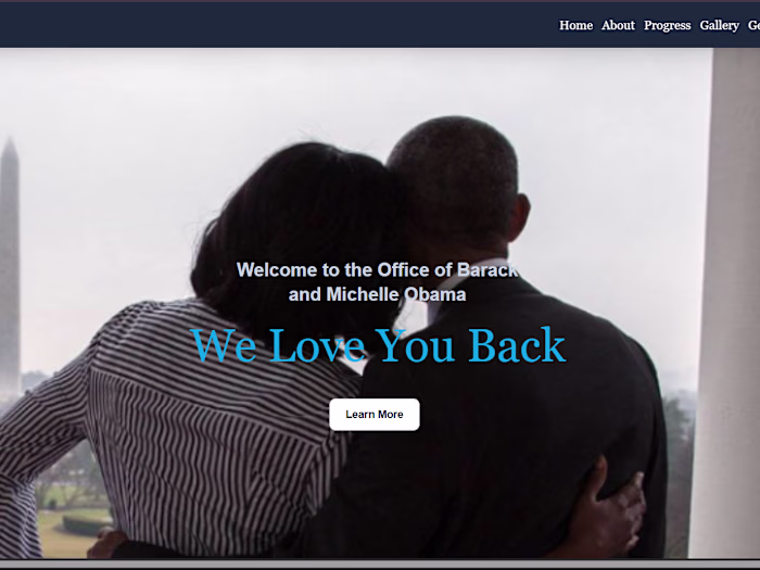 Obama Foundation Clone Page Development