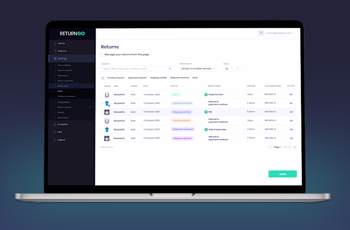 Design for Shopify app 