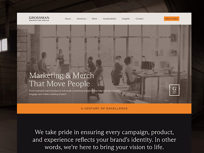 Grossman Marketing Website Development