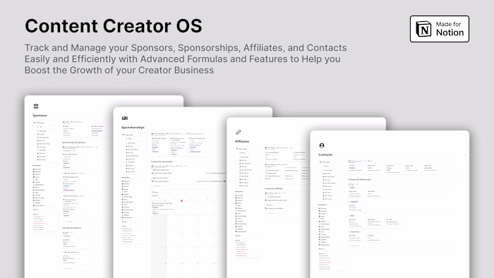 Notion Content Creator OS 