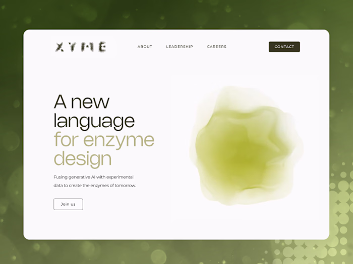 Xyme - Interactive Bio-tech site 