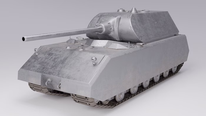 Low-Poly Tank 3D Model "Maus"