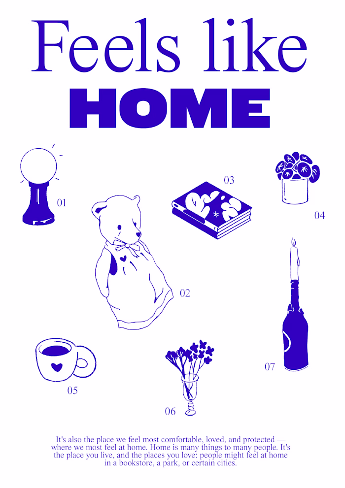  FEELS LIKE HOME POSTER 24'