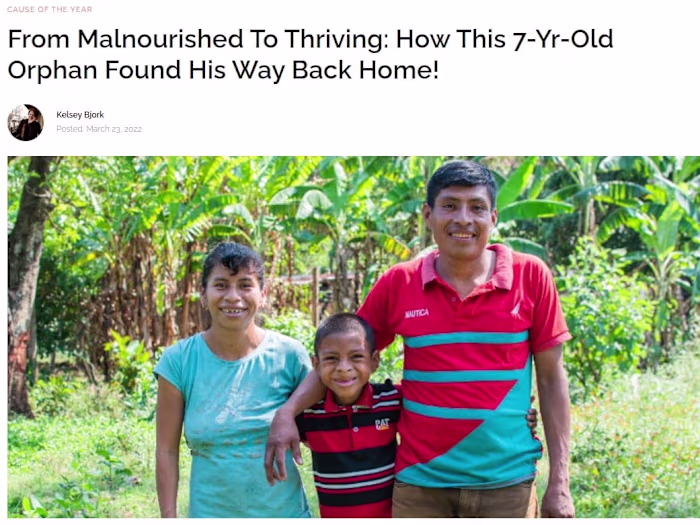 From Malnourished To Thriving: How This 7-Yr-Old Orphan Found Hi