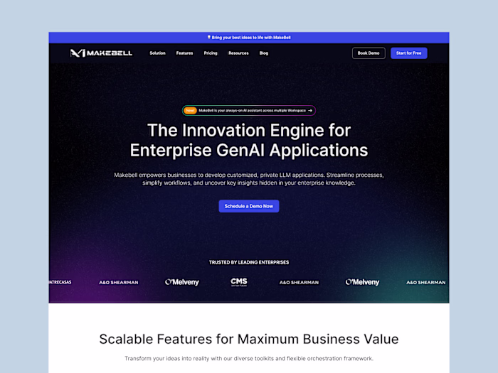 AI Chatbot Website Design