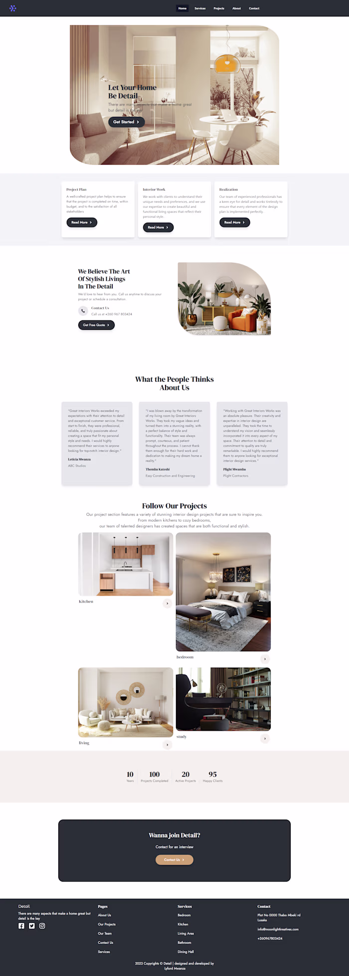 Interior Design Website