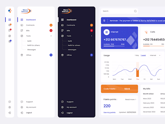 Sidebar Navigation - Desktop
