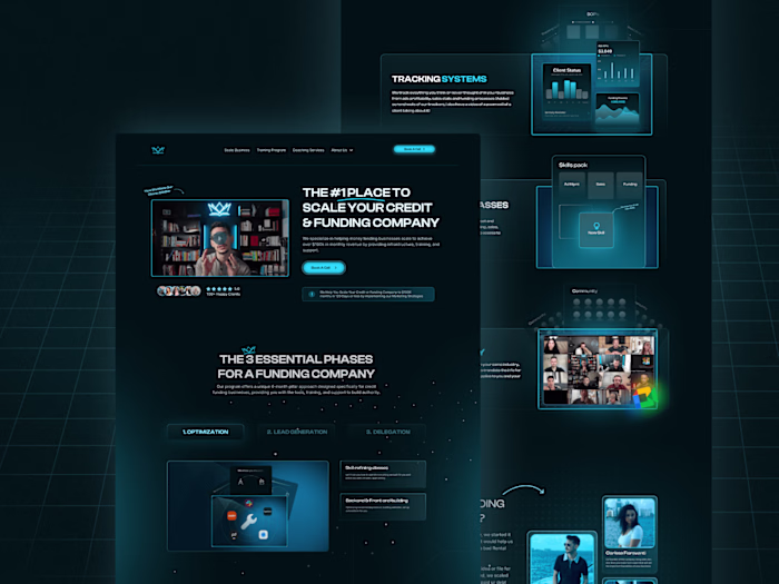 Web Design and Webflow Development for a coaching VSL Funnel 