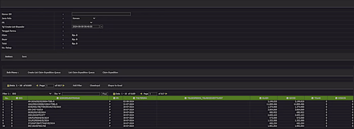 Generate Claims Account Payable