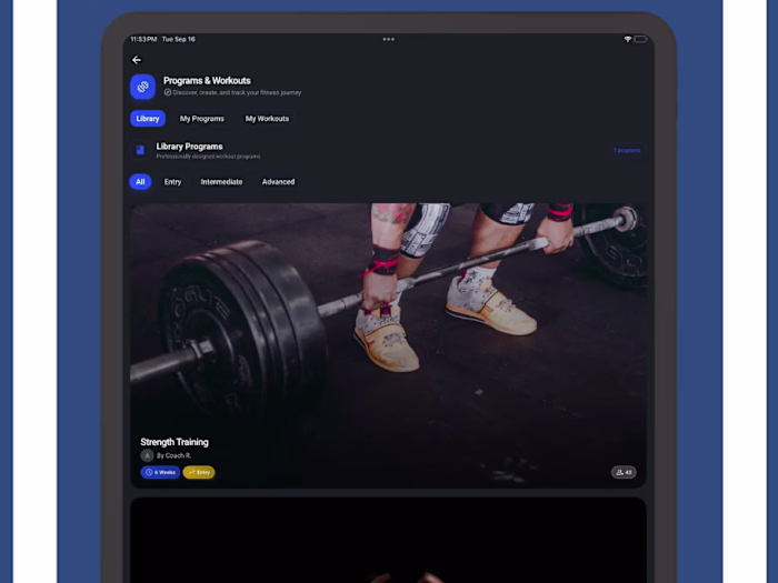 Cross Platform Fitness App Development