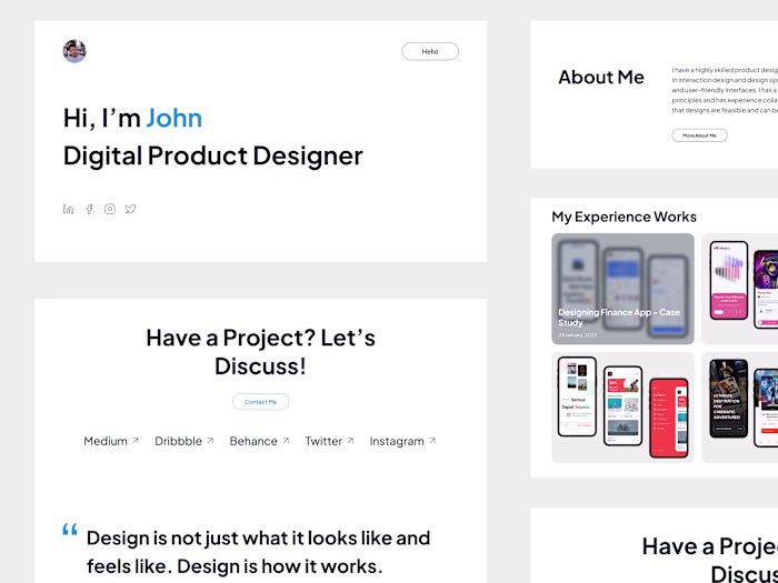 Designing a Portfolio Website and Publish with Framer