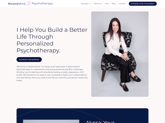 MoslowMind Psychotherapy | Webflow Development