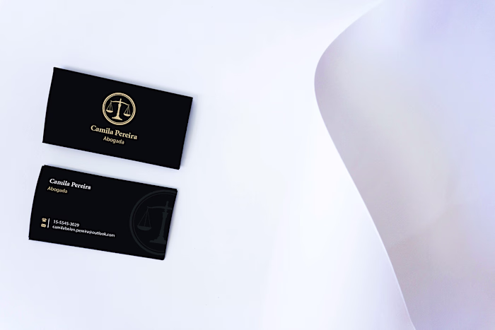 Desing business card for a lawyer