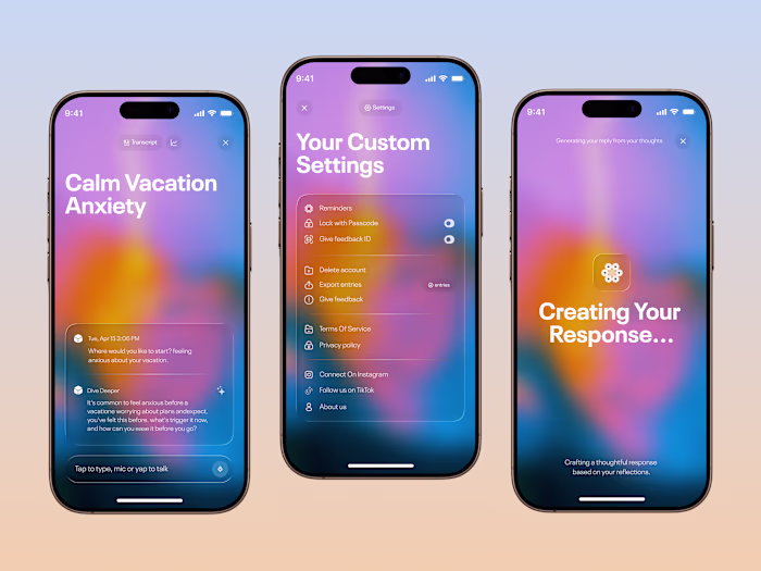 AI Meets Journaling - Smart Mobile App Design Hello, Everyon...
