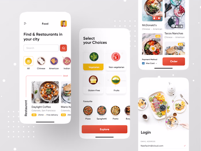 CherityDine: Food application