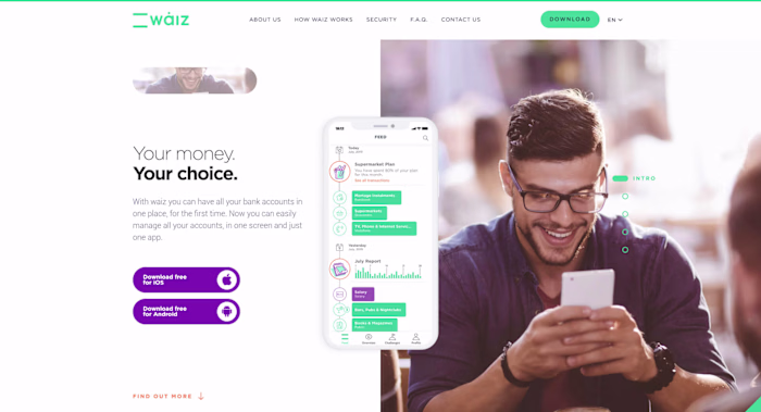 PFM mobile app - UX & Product Design