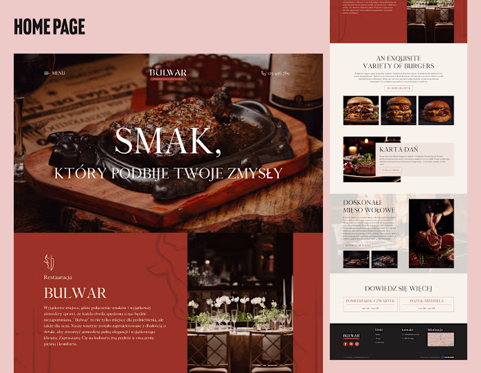 Website Design for Bulwar Steakhouse & 🍽️ Restaurant