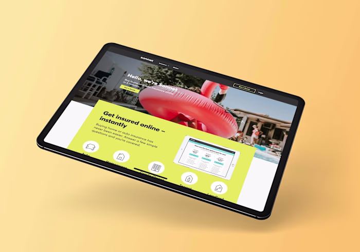 Sonnet Insurance Website Redesign