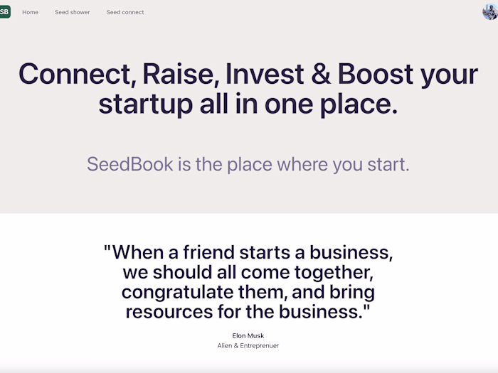 Seedbook - Investors, founders relation building platform