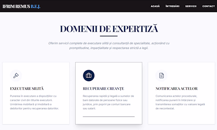Site for a romanian law