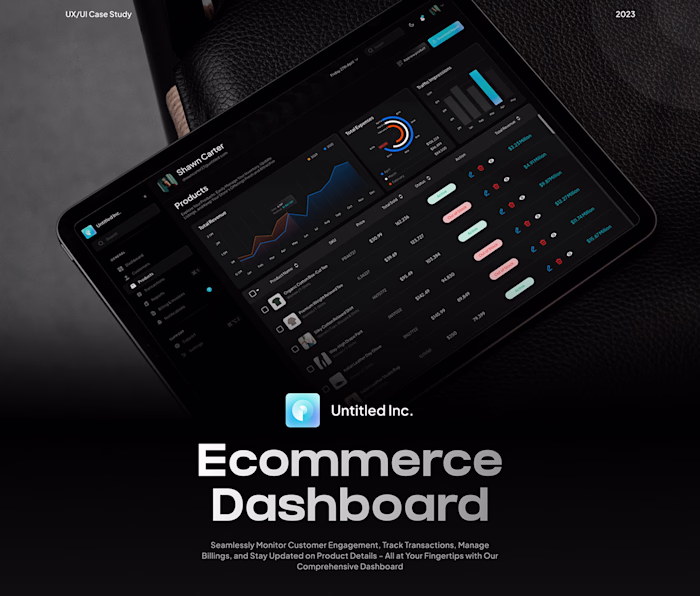 ECommerce Dashboard for Shop Owners on Behance