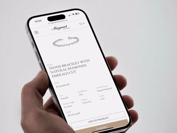 Magnat Fine Jewelry | E-commerce Website