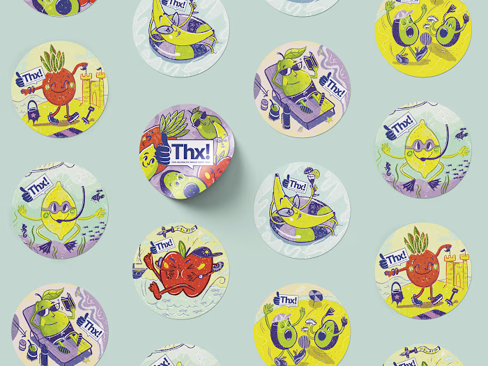 Thx! Dreams - Character design illustrations