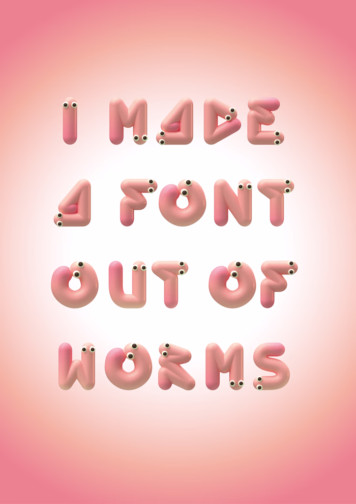Wormies alphabet - Personal project
