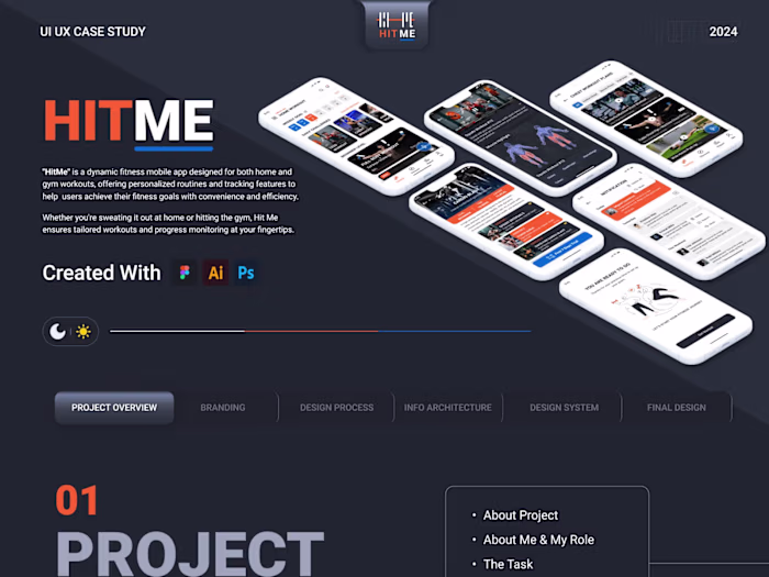 HitMe Fitness Mobile App