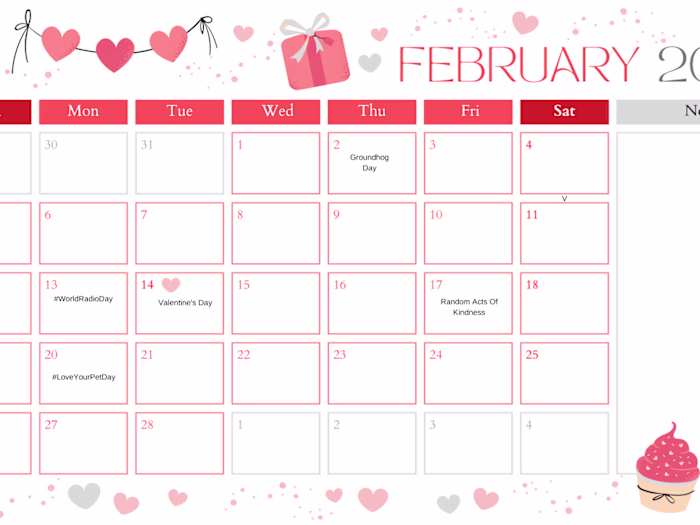 Social Media Calendar 