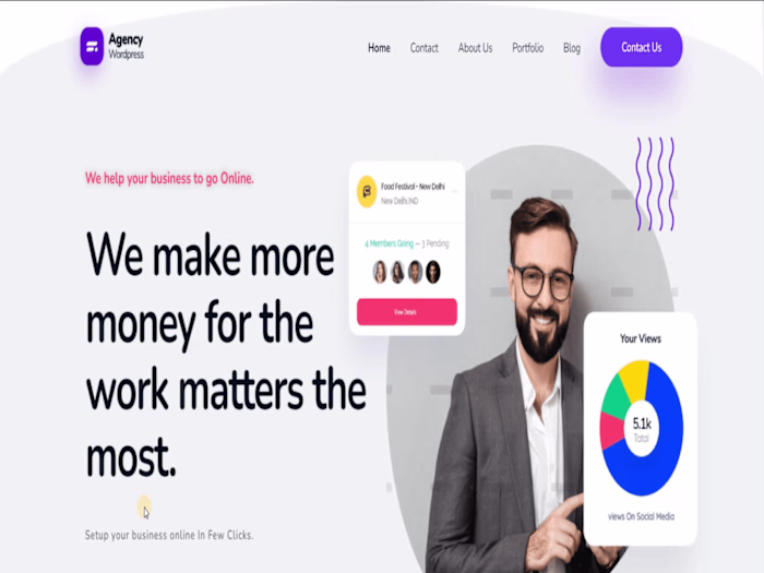 Developed a Agency Site for  Client