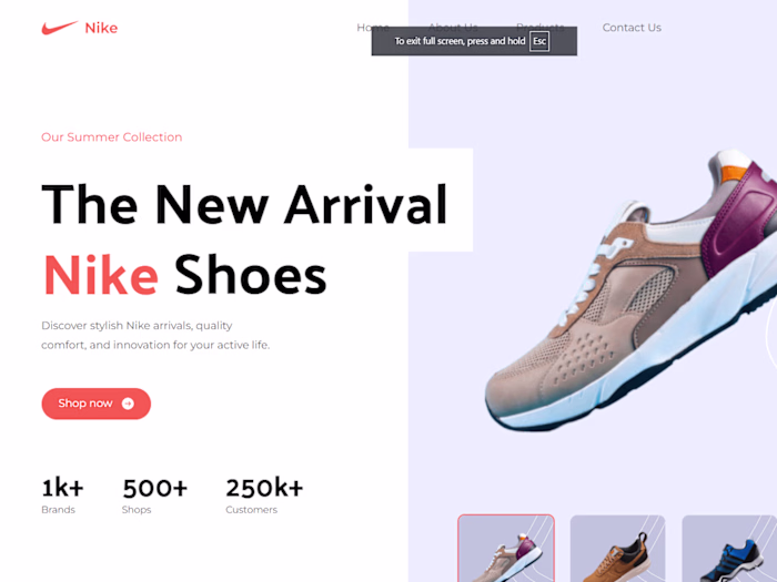 Nike prototype website