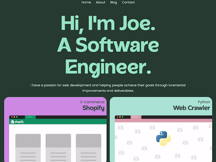 Personal Website and Blog