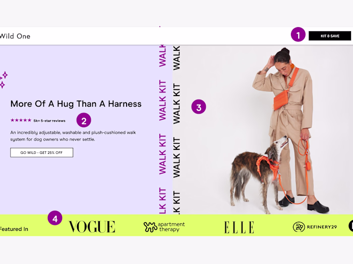 Wild One - Walk Kit Evergreen Landing Page