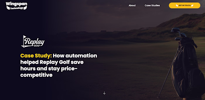 Automated Pricing Monitoring for Replay Golf