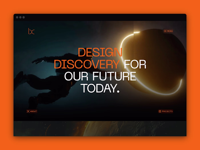 BC space themed Framer template