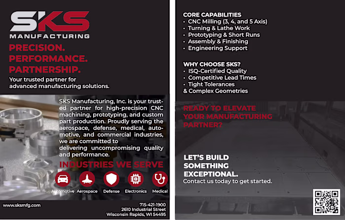 Flyer for SKS Manufacturing