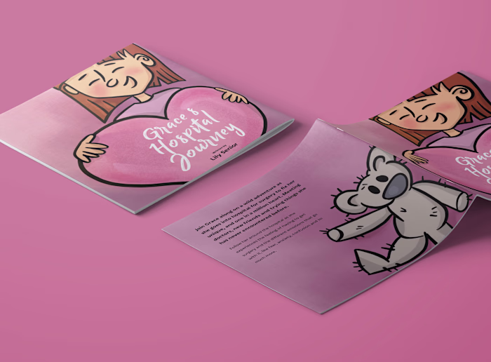 Children's Book Illustration Grace's Hospital Journey