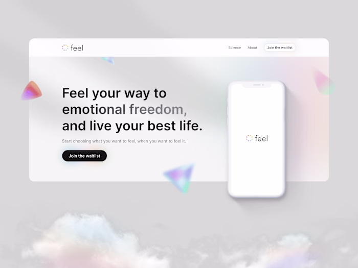 Emotional Wellness App Website - Feel