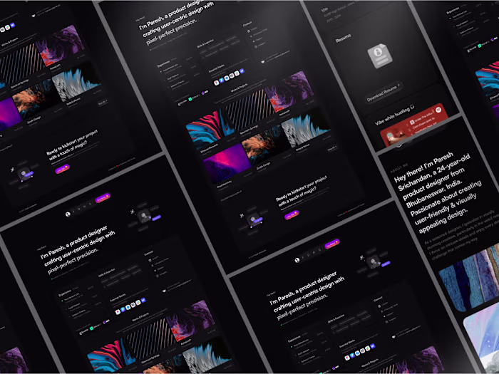Portfolio Website (Figma+Framer)