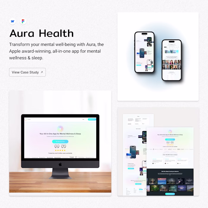 AuraHealth Website | Trusted by over 8 million users worldwide